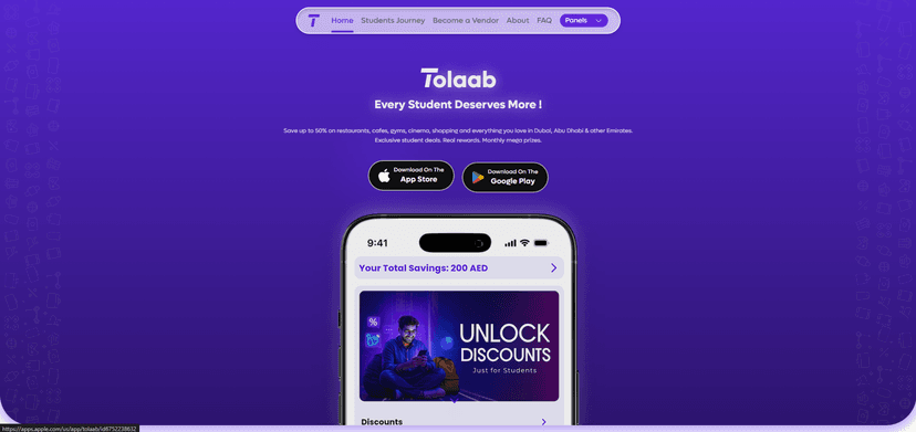 Tolaab — Screenshot 1